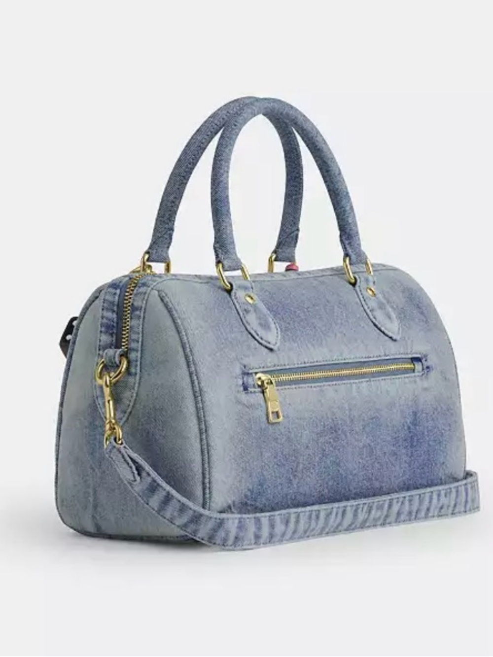 Rowan Satchel Bag
In Loved Denim With Charms - Picture 5 of 15